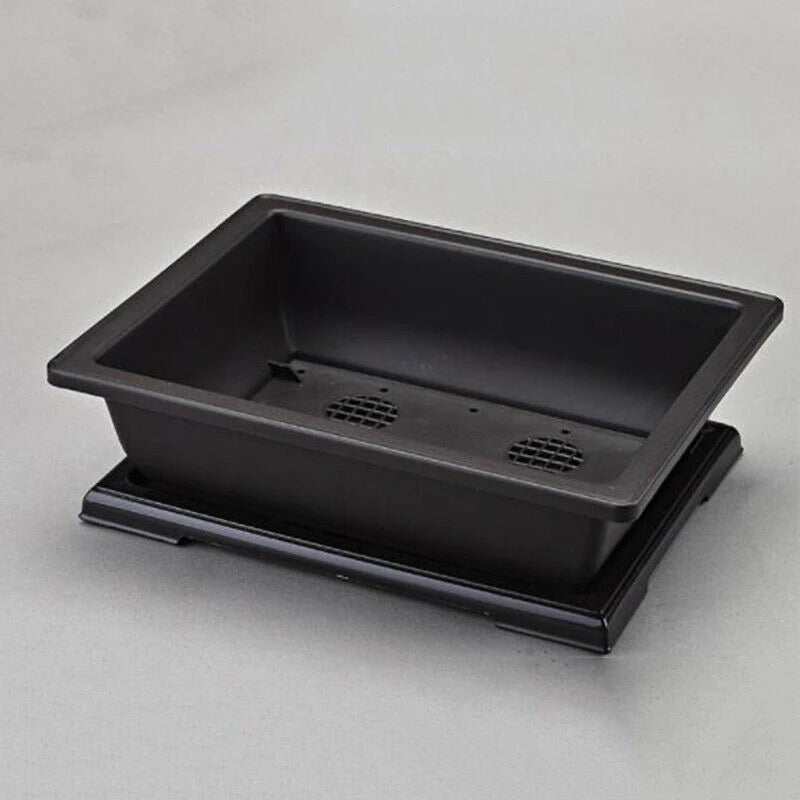 pot de fleurs rectangulaire en plastique pour bonsaï et jardin - vue 4 sur 6