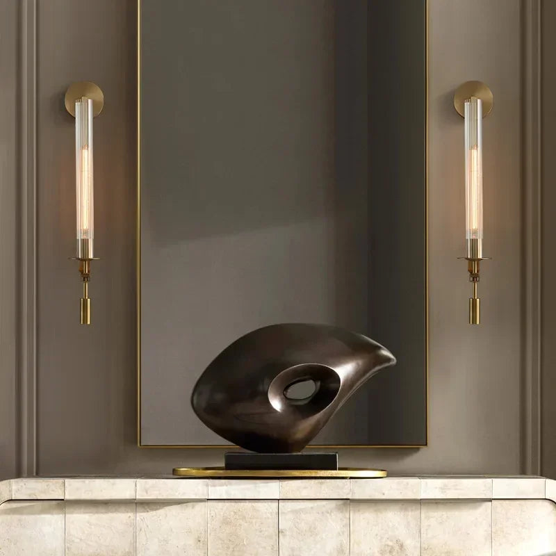 applique murale led moderne décoration en laiton créative - vue 4 sur 8