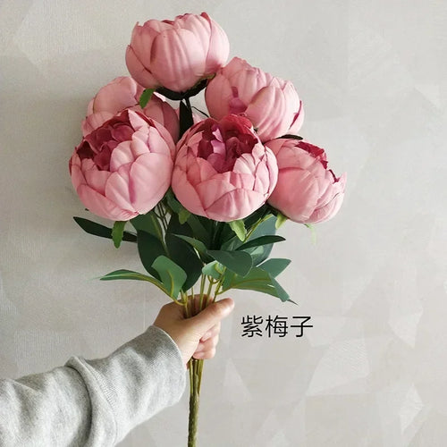 bouquets de pivoines artificielles pour décoration intérieure élégante - vue 15 sur 14