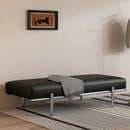 Stainless Steel Shoe Changing Bench, Long Stool, Italian Minimalist Leather, Bed-End Seat, Light, Luxury