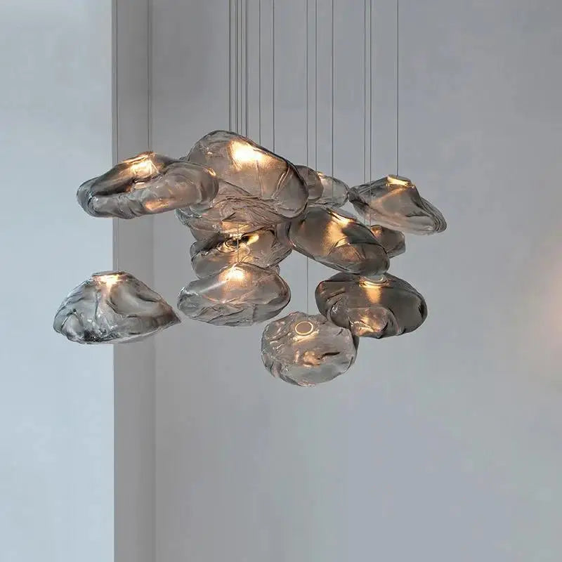 suspension moderne lampe duplex escaliers pour restaurant - vue 2 sur 9