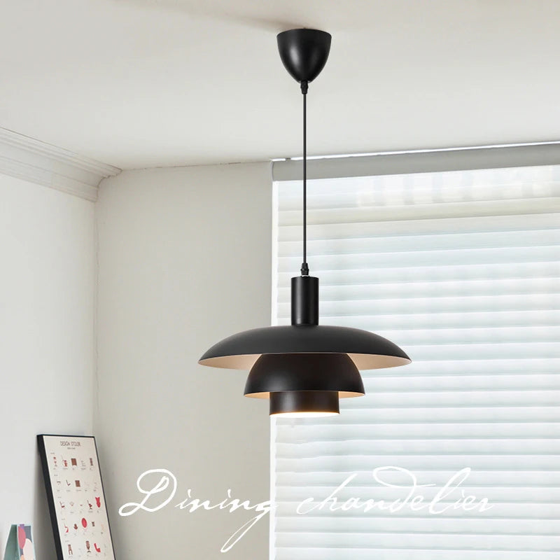 suspension led créative en métal pour éclairage de table