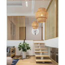 Chinese Style Bamboo Pendant Light, 30cm, D'Nik Decorative Lighting, Ideal for Restaurant