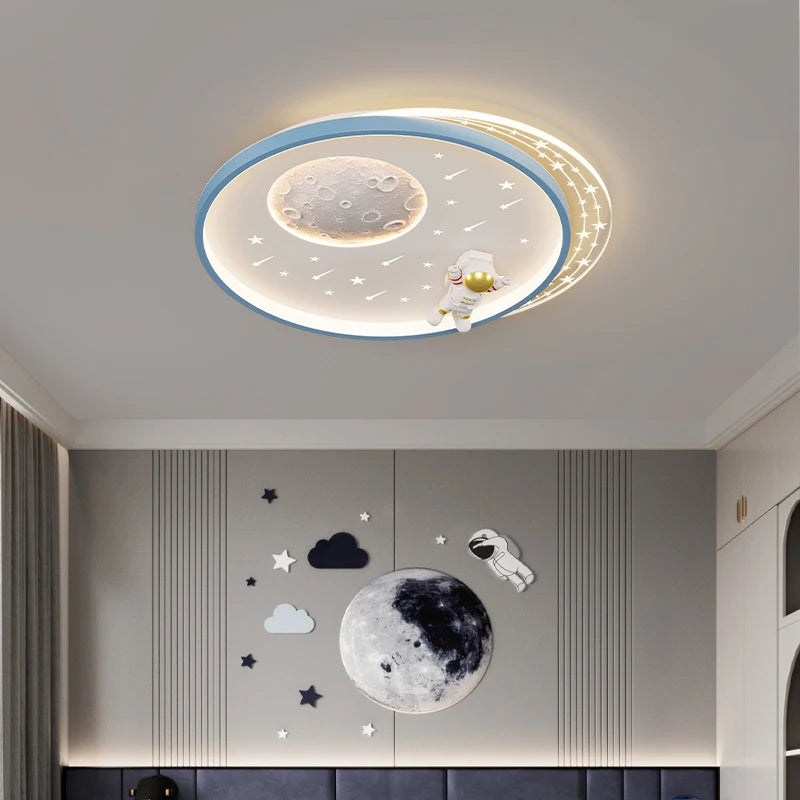 plafonnier lunaire minimaliste anti-éblouissement pour enfants - vue 5 sur 16