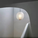 suspension moderne en verre ronde pour espaces divers