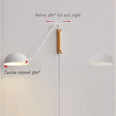 Minimalist Scandinavian swing arm decorative iron wall lamp