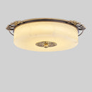 plafonnier Luxe Europe circulaire marbre Led Grand ménage chambre salon balcon couloir allée Illuminaire
