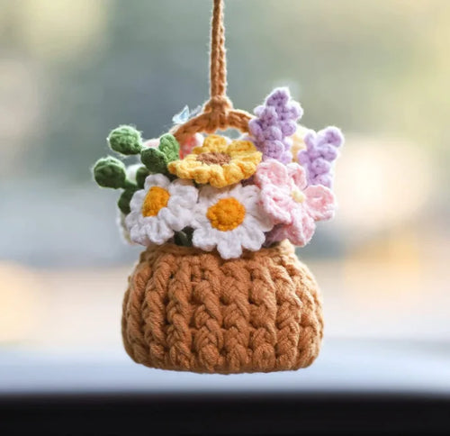crochet suspendu créatif pour décoration de voiture plante en pot - vue 20 sur 34