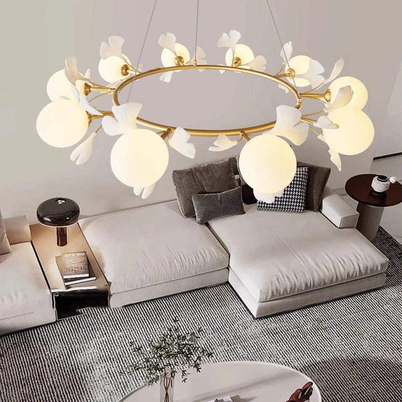 lustre suspension nordique pour éclairage intérieur salon - vue 4 sur 11