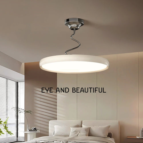 lustre moderne simple style nordique en aluminium avec lumières LED - vue 2 sur 18
