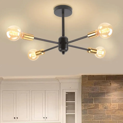 lustre industriel moderne à 4/6 têtes luminaria lampara