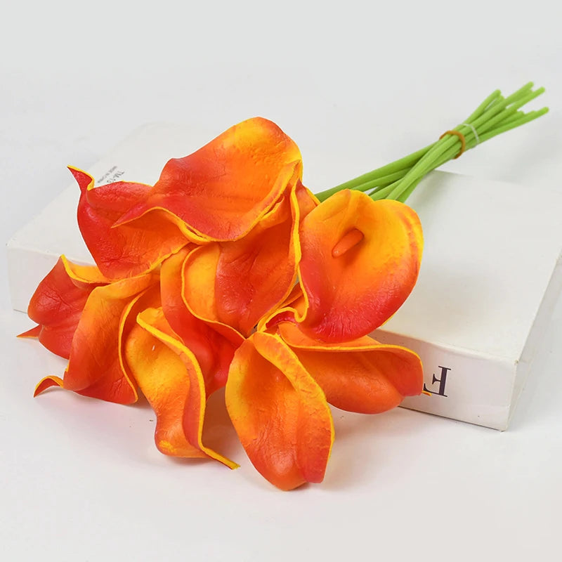 lot de fleurs artificielles lys calla pour mariage et décoration - vue 6 sur 17