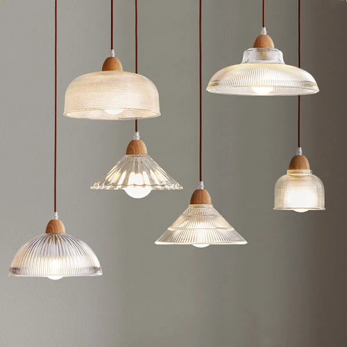suspension en verre style japonais pour intérieur vintage - vue 3 sur 30