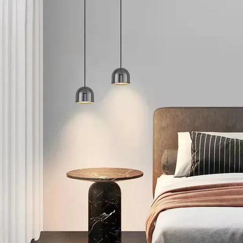 Moderne LED Lustre Lumière Restaurant Bar Hôtel Minimaliste Tête Unique Suspension Salon Chevet Allée Plafonniers - vue 6 sur 11