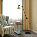 lampadaire vintage réglable pour lecture et éclairage général