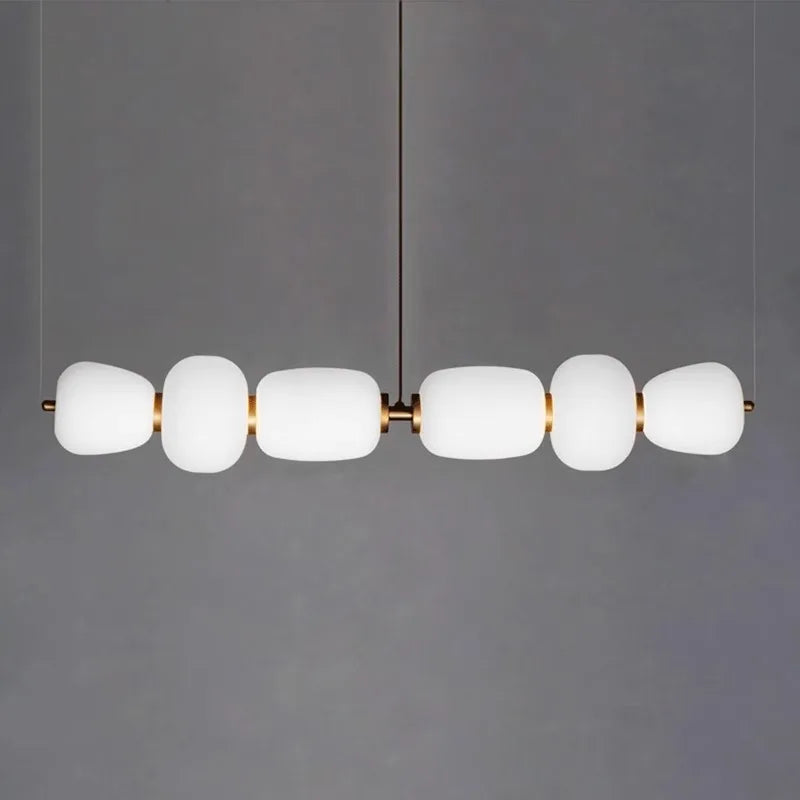 lustre en verre minimaliste moderne pour espaces créatifs et bars - vue 5 sur 7