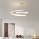 Double semicircle LED pendant light nordic minimalist living room style