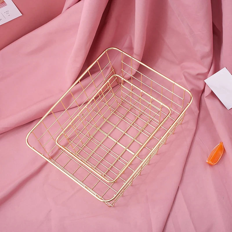 panier en fer pour rangement à la maison et salle de bain - vue 5 sur 6