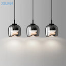 xiuan lampe de chevet à suspension en verre simple pour luminaires
