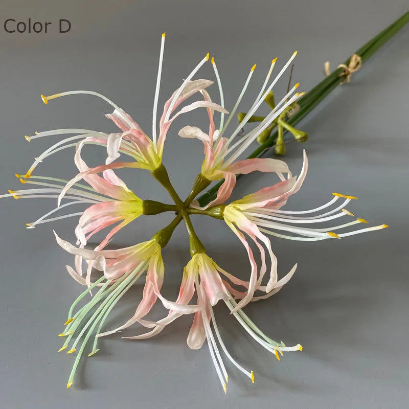 belle branche de fleurs higan en soie pour déco mariage et photographie - vue 9 sur 11