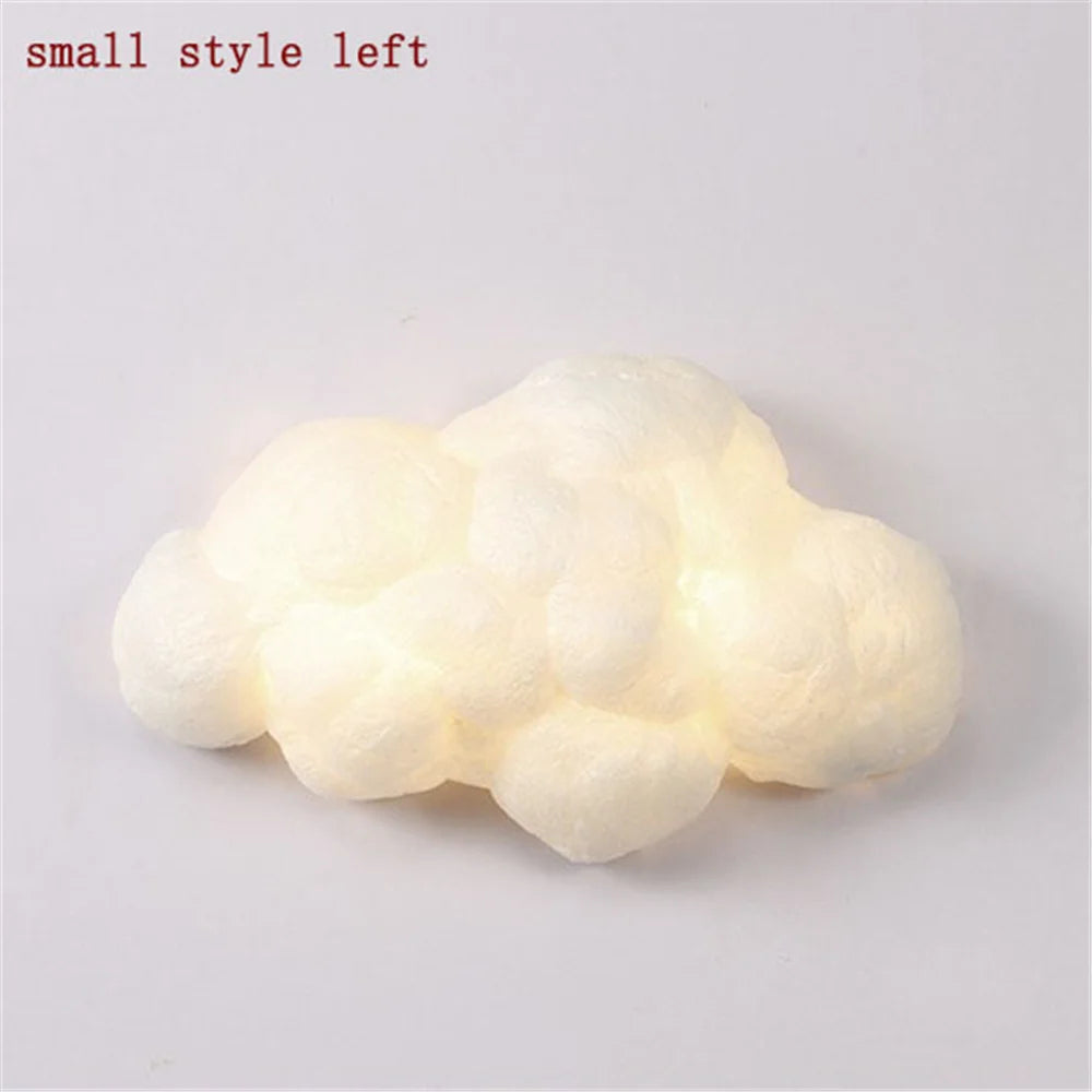 applique murale led nuage en imitation soie décorative pour enfants - vue 7 sur 14