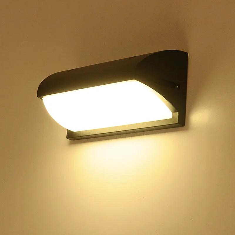 applique murale led aluminium étanche pour extérieur et jardin - vue 2 sur 8