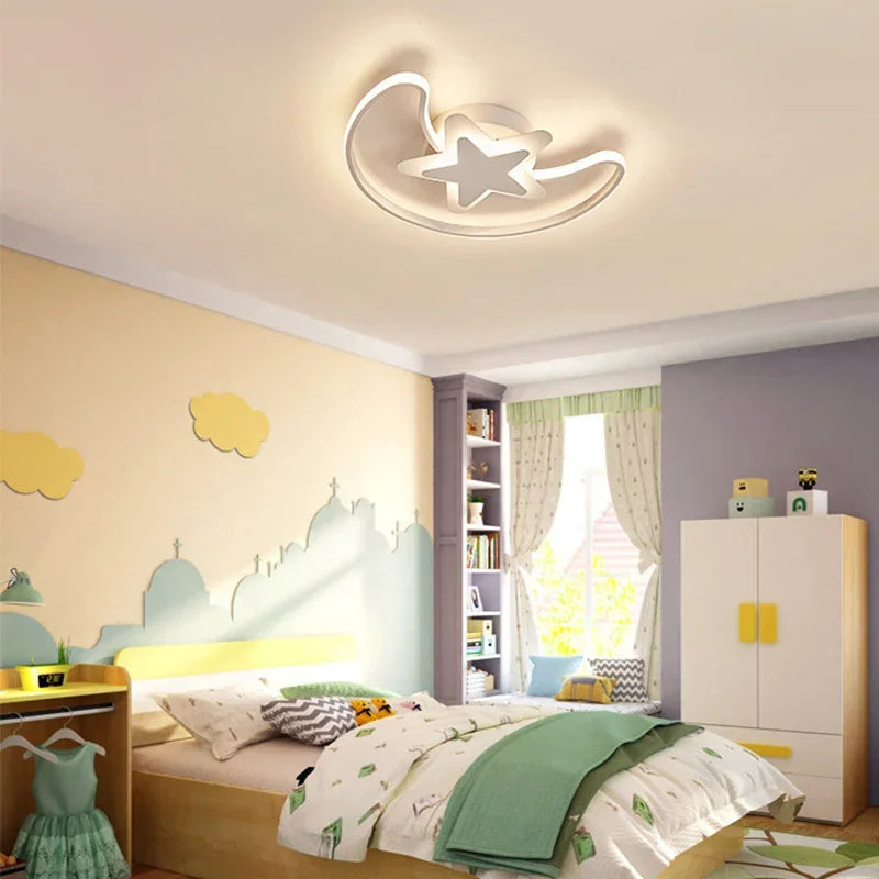 lustre moderne à leds avec motif étoilé pour intérieur - vue 7 sur 10