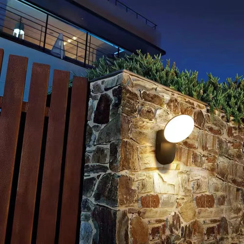 Lumière extérieure Induction décorative étanche applique murale lampe balcon terrasse porte d'entrée porche décoration jardin éclairage mural - vue 3 sur 6