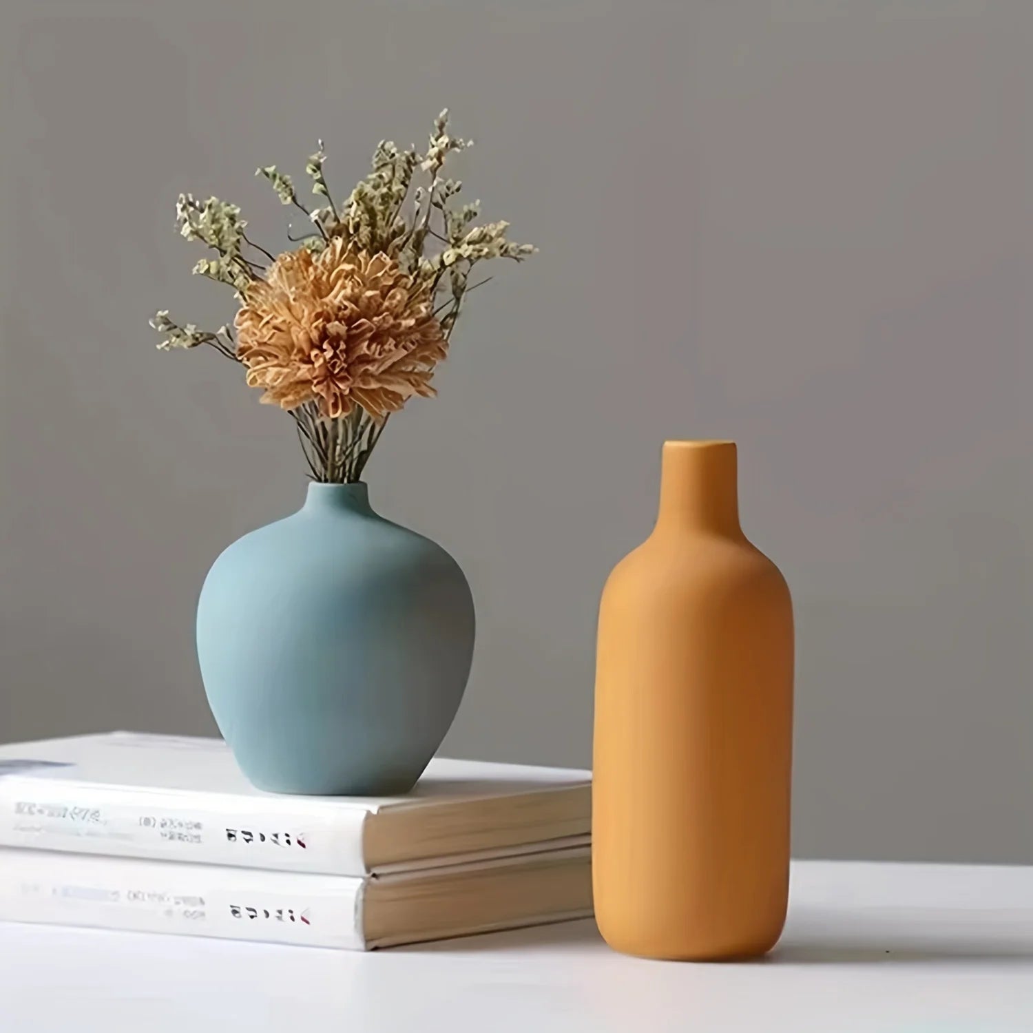 1pc ceramic vase works of art, living room bedroom study cafe and other ornaments, gifts for lovers during festivals. - vue 3 sur 7