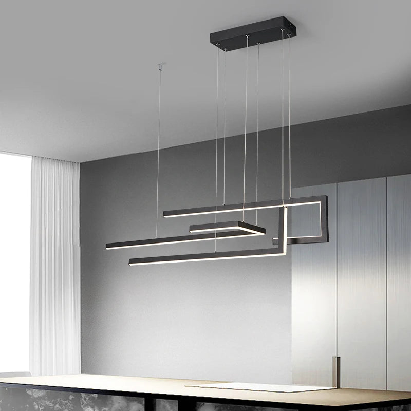 lustre suspendu moderne connecté pour maison intelligente - vue 2 sur 10