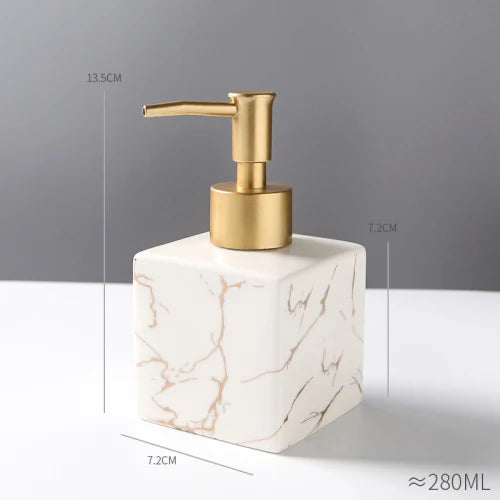 bouteille en céramique pour désinfectant et gel douche - vue 26 sur 26