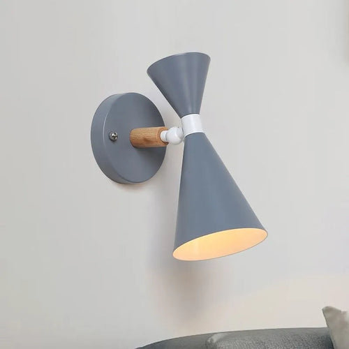 Applique murale de chevet LED nordique en bois - vue 6 sur 12