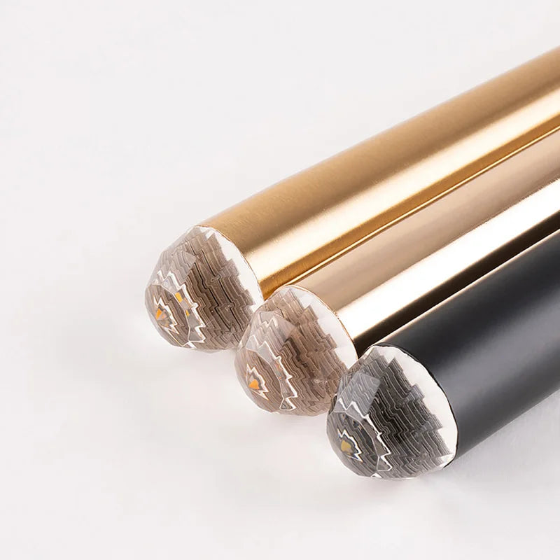 suspension conique en tube long en acrylique et cuivre pour bar et magasin - vue 3 sur 8