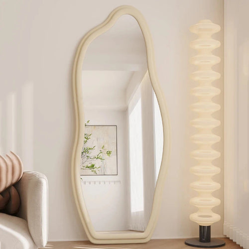 miroirs décoratifs muraux ondulés style nordique esthétique - vue 5 sur 17