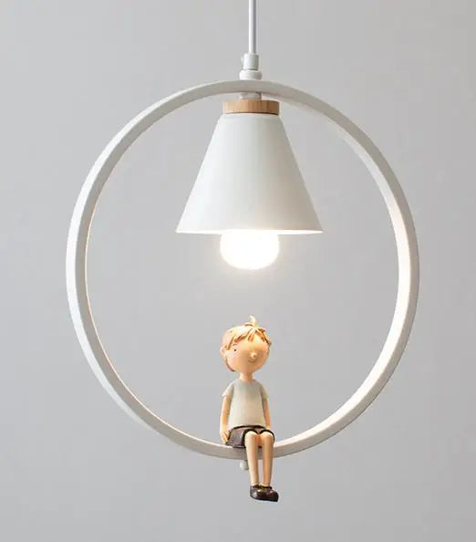 suspension vintage en fer pour éclairage enfants et cafés - vue 9 sur 10