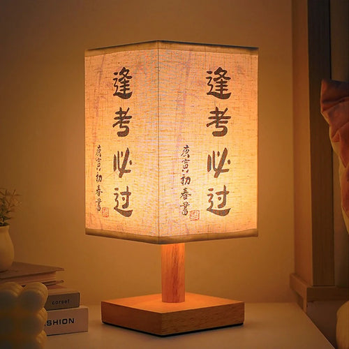lampe à poser décorative carrée à led avec variateur et prise usb - vue 6 sur 9