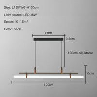 Vintage LED chandelier long lamp for dining room, office or kitchen island