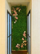 pelouse artificielle décoration murale pour événements et fêtes