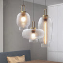 lustre en verre minimaliste au style luxueux et léger