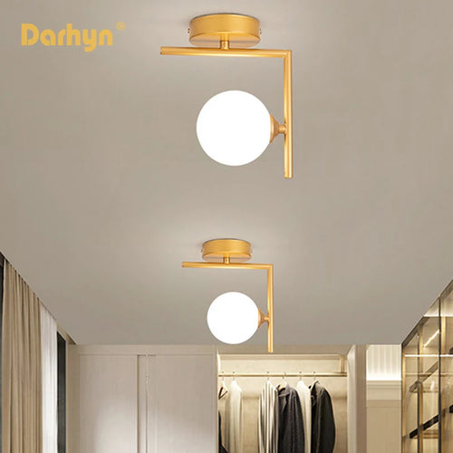 plafonnier en verre simple moderne créative nordique