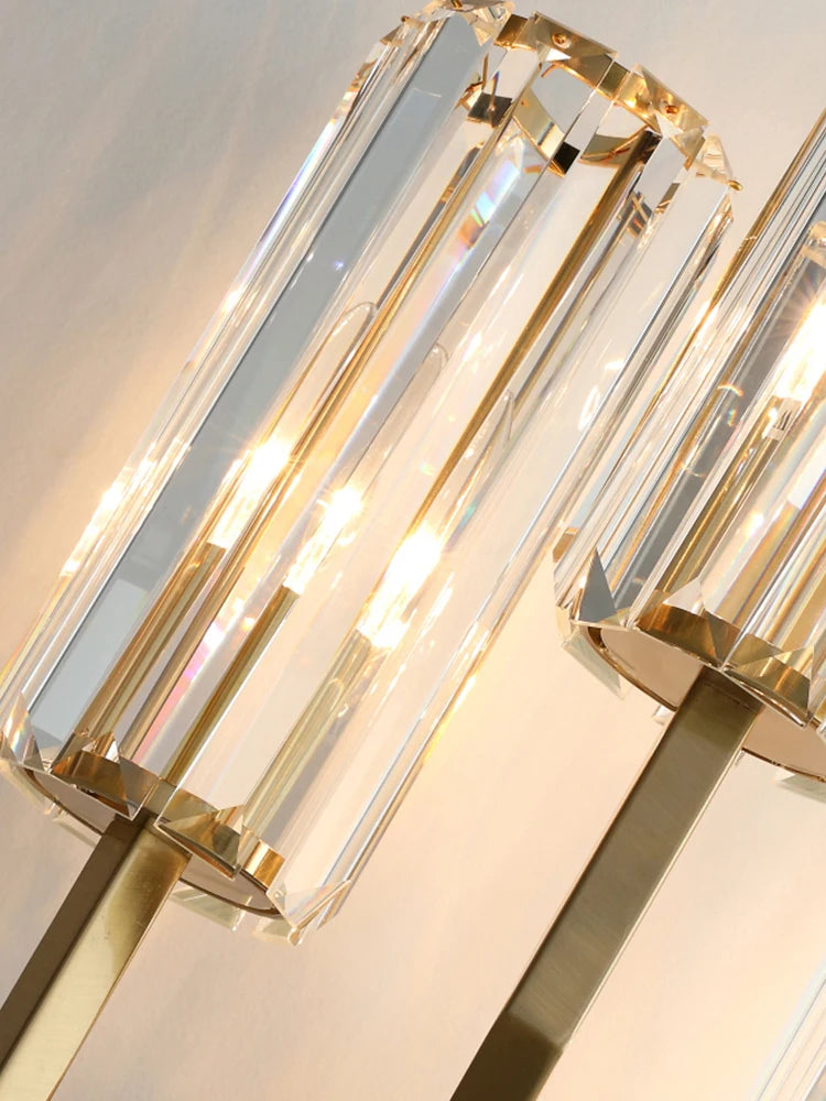 Modern crystal wall light minimalist style for contemporary interiors - vue 4 sur 14
