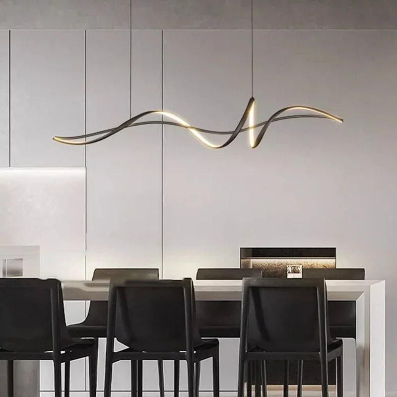 2024 Modern Home Decoration Circular LED Lights, Living Room Chandeliers, Dining Room Chandelier, Indoor Lighting - vue 6 sur 12