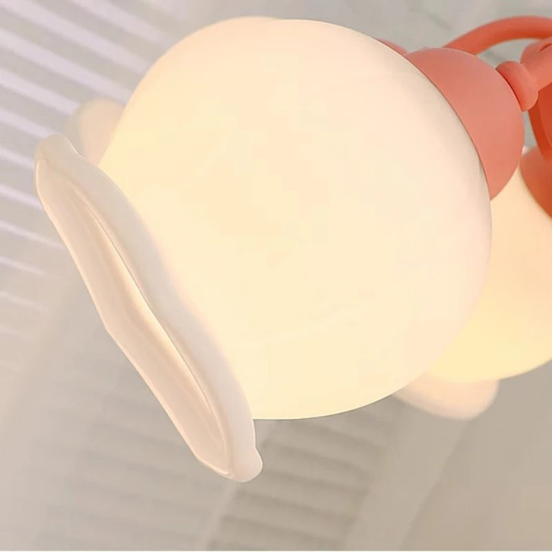 plafonnier style crème pour chambre de princesse et filles - vue 6 sur 9