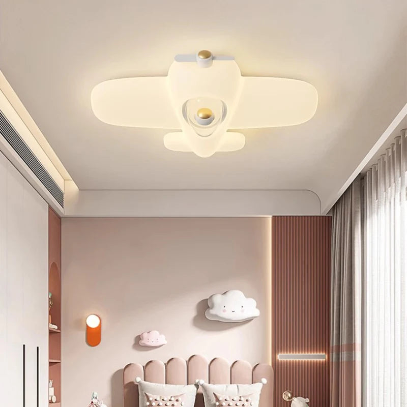 plafonnier astronaute mignon led pour chambre d'enfant décorative - vue 4 sur 9