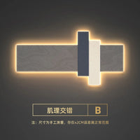 Minimalist LED wall light with remote control, Nordic decorative design