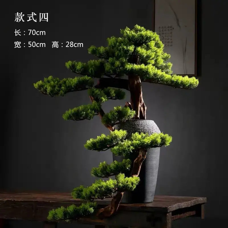plafonnier bonsaï décoration intérieure style chinois haut de gamme - vue 8 sur 11