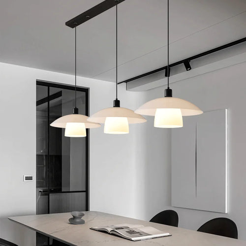 lustre led moderne soucoupe volante décoration hôtel bar art créatif - vue 5 sur 8