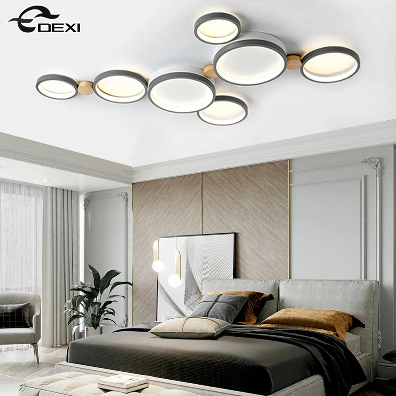 lustre nordique led pour salon balcon café vestiaire - vue 3 sur 25