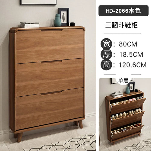 meuble à chaussures en bois design moderne gain de place luxe - vue 23 sur 22