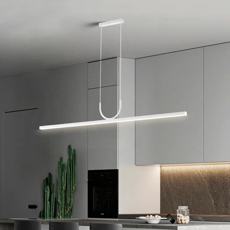 Minimalist LED pendant chandelier for modern home decor - vue 4 sur 14